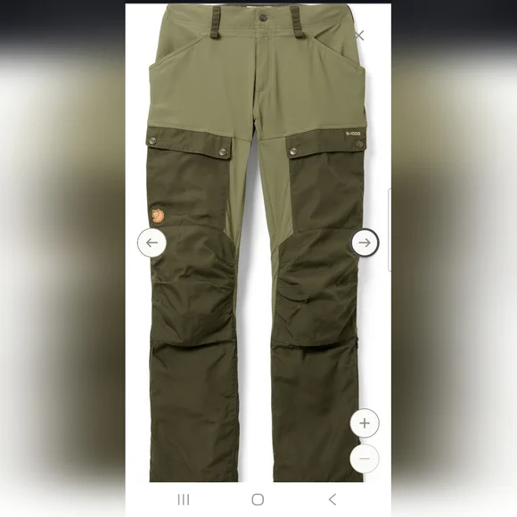 Fjallraven Olive Green Outdoor Pants - Picture 2 of 6